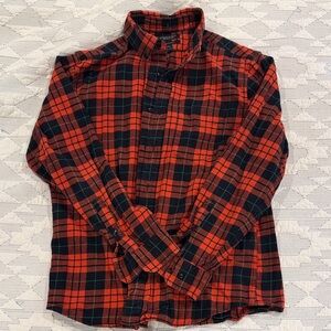 Banana Republic Flannel Red and Black Checkered Shirt